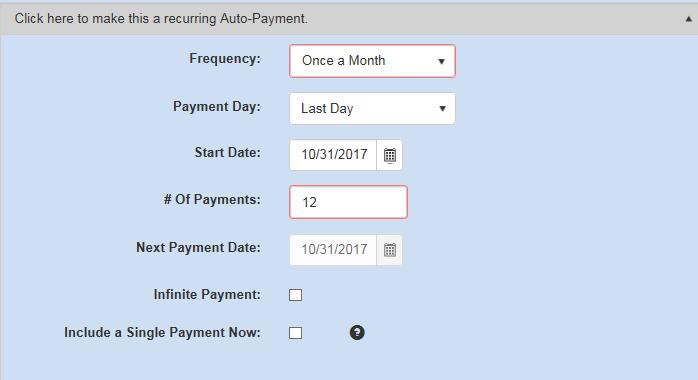 a. Pay From Account: From the dropdown, select the checking or savings account you are going to use to pay your loan. b.