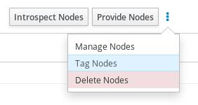 Red Hat OpenStack Platform 12 Director Installation and Usage Once the introspection process completes, select all nodes with the Provision State set to manageable then click the Provide Nodes button.