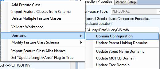 A dmain prvides the same functins in ArcMap that a picklist prvides inside f Lucity. Dmains ensure data integrity and help with data ppulatin during an edit sessin.