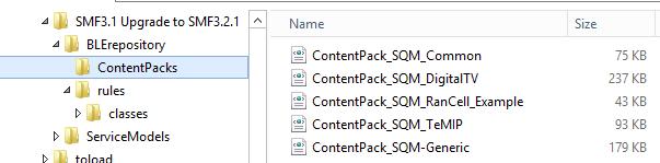 The Content Pack deployment order is: ContentPack_SQM-Generic
