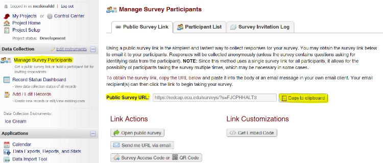 Public Survey Link Using a public survey link is the simplest and fastest way to collect responses for your survey. Responses are collected anonymously.