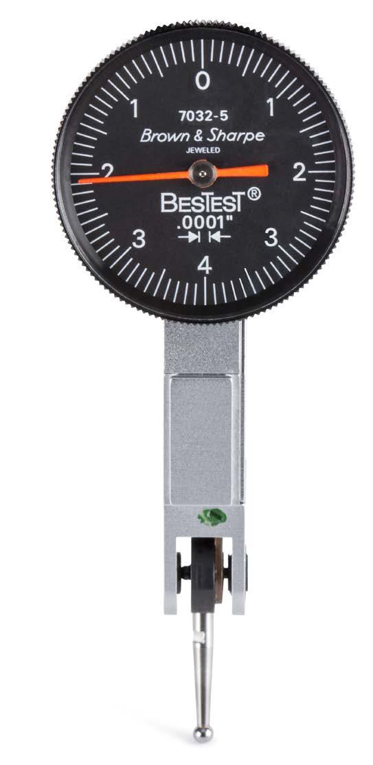 250 diameter extension with dovetail; one contact point wrench; one durable molded case and certificate of accuracy and traceability.