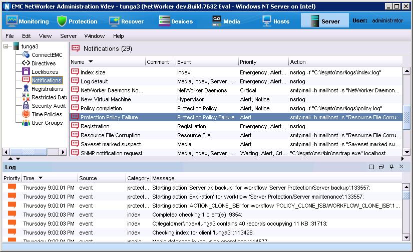 Backups Figure 26 email notification Use one of the following methods to configure NetWorker to email the notification: Use the default notification: 1.