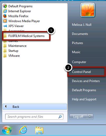 Fuji Program Folder 1. Notice that you now have a FujiFilm Medical application folder.