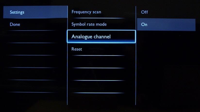 Analogue channel: If you don t have or you don t want to install analogue channels, you can disable the search for