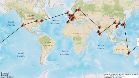 Traveling Salesman Problem Problem How to find the shortest path through a series of points?
