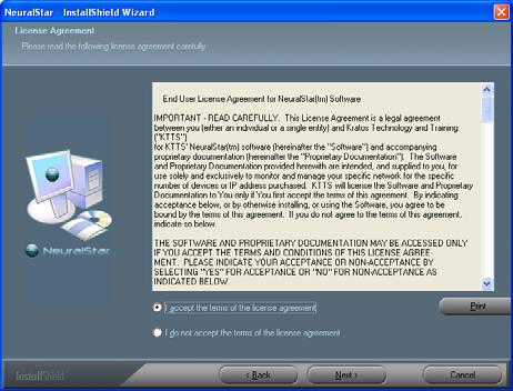 Install NeuralStar System 4. In the License Agreement window, accept the license agreement and click Yes. 5. In the Setup Type window, select a setup type.