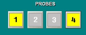 When the number of probes is not zero, the user interface has three changes: The Run / Edit screen includes a button for each probe.