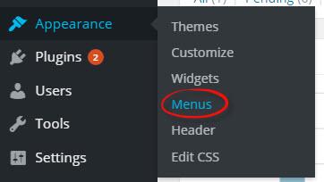 Managing Menus All menus on the website are part of the main menu at the top of the page. You can make changes to the menu that shows up on the sidebar by adding sub-pages to the main items. 1.