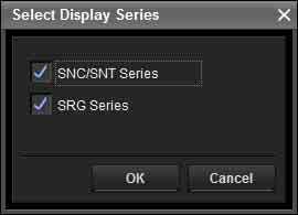 Modifying the series to show on list Select Select Display Series from the View menu to display the Select Display Series dialog.