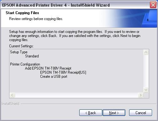 13. The printer that you have configured should now show under Printer