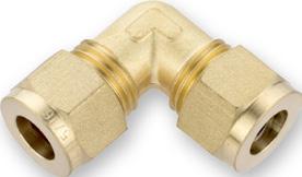 DRM Brass Fittings Compression Fittings TUBE - TUBE - ELBOW Elbow (Imperial) 2000 1/8 2001 3/16 2003 1/4