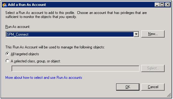 25. Click Create. The Run As Account Wizard (Completion step) dialog box displays: 26. Click Close.