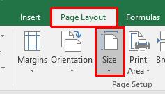 Excel 2016 Intermediate Page 11 You can select the required page size from