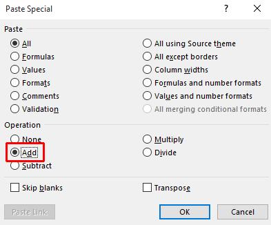 From the drop down menu displayed, click on the Paste Special command.