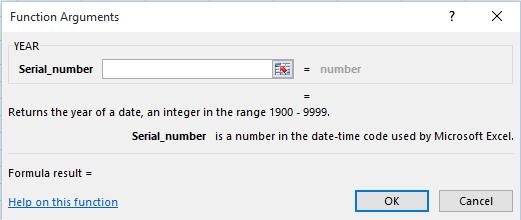 As you can see this function 'returns the year, an integer in the range