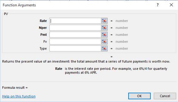 Click in the Nper section of the dialog box and enter C5*12 (to account for the length of the term in