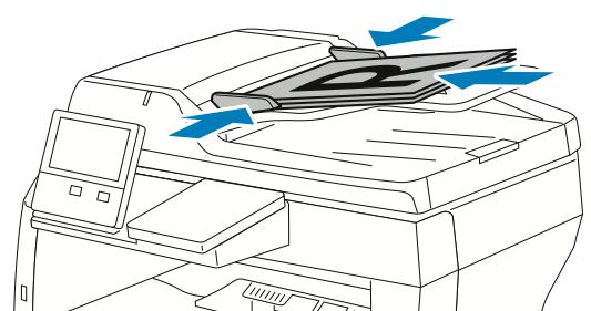 Close the Document Cover, then reload the document in the Duplex Automatic Document Feeder. To prevent paper jams: Do not load original documents above the MAX fill line.