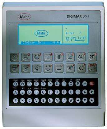 + 2-5 Digimar CX1 Measuring Functions 1D-Standard Measurement Functions in semi-automatic mode Measuring made easy with the 16 easily recognizable pictograph operating buttons 1 Contacting a surface