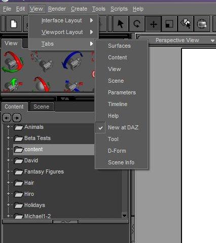 Customizing DAZ Studio This tutorial covers from the beginning customization options such as setting tabs to the more advanced options such as setting hot keys and altering the menu layout.