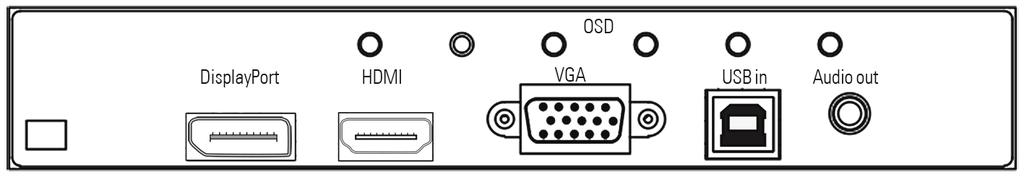 Data Display Group POS-Line monitor 54.6 inch - March 2017 Page 3 VGA, HDMI, DisplayPort POS-Line 54.