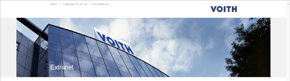 After successful login, select the application VOITH SLM & E-Sourcing.