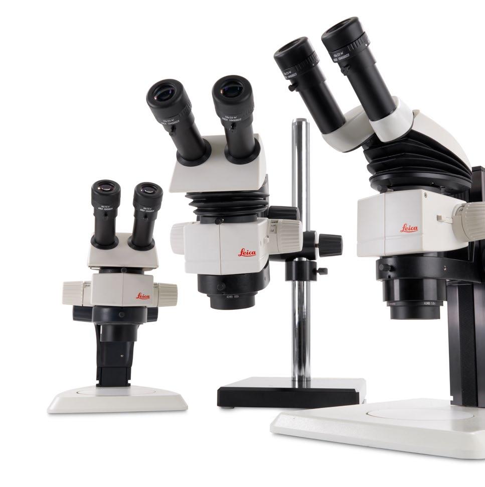 Leica M50, M60 and M80 Routine stereomicroscopes for manufacturing,