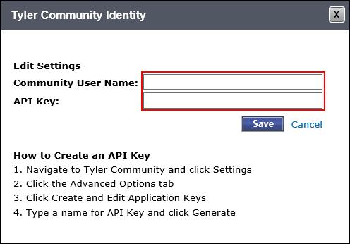 On the Advanced Options tab, click the Create and Edit Application Keys option. 5.