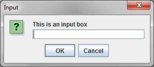 Three of the dialog boxes are: Message Dialog - Displays a message (left figure).
