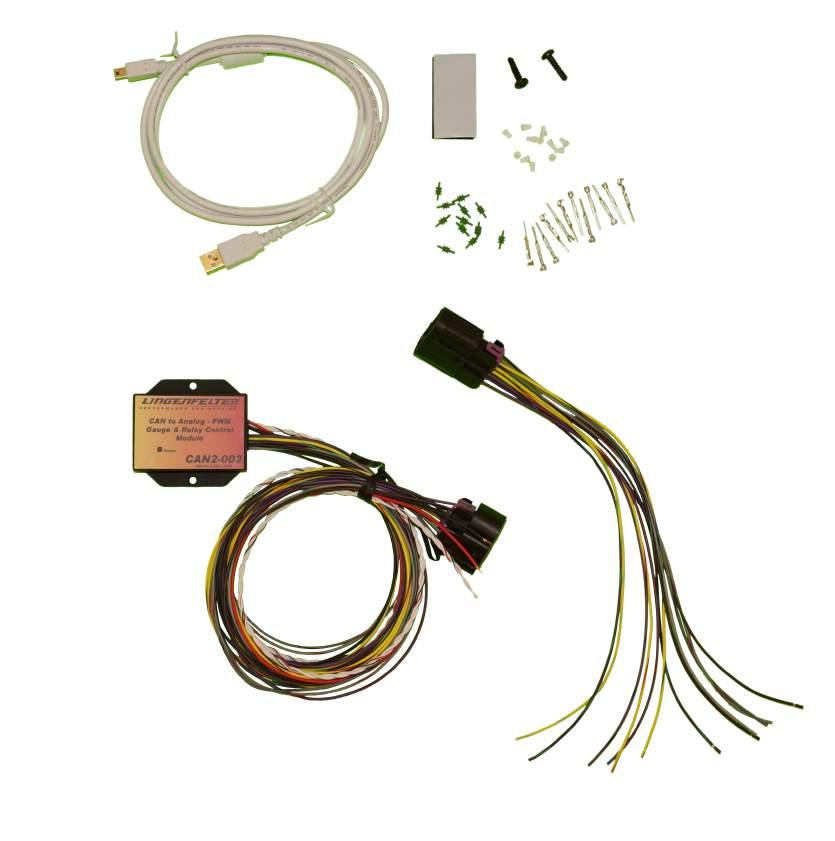 8 CAN2-002 Install & Operating Instructions 1.3 Parts List # Description Item ID/PN 1 CAN to analog module CAN2-002 1 CAN2-002 mating harness, 12 wire x 12" L480390004 12 0.35-0.