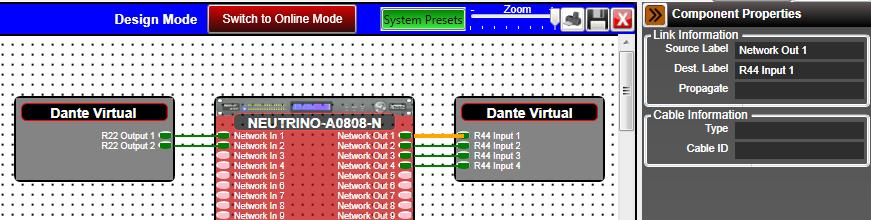 The label can be anything you desire in relationship to what brand of external Dante device you have connected to our processors inputs and outputs.