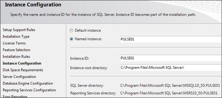 Default instance If this is the first time SQL Server instance is being installed on the system, use the default instance name. This is typically MSSQLSERVER.