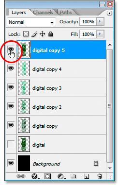 Step 26: Duplicate The Original Text Layer Again And Move It To The Top Of The Layers Palette Last time, I promise.