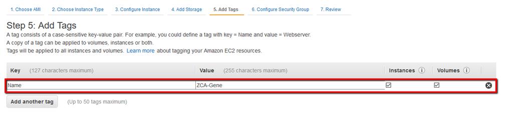 This will help you identify the instance in the EC2 instance listing, instead of having to remember an instance identifier that is