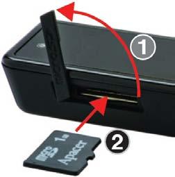 INSTALLING A microsd CARD The Sierra Wireless USB 598 modem is built to accommodate a microsd external storage card.