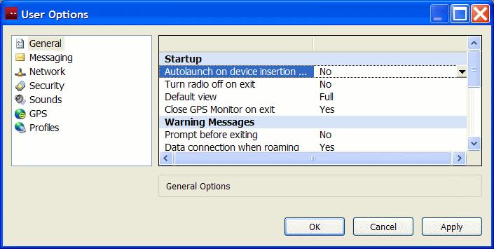 Also under the Startup section, ensure that the Turn radio off on exit is set to No. 7. Click Apply. 8. Click OK.