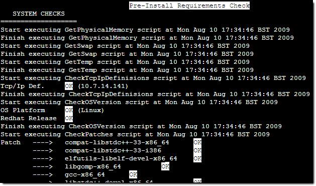 EMS Server IOM Manual 6. Installing the EMS Server on the Linux Platform Figure 6-5: Linux Pre-installation Requirements Check 14. Linux Kernel Verification.