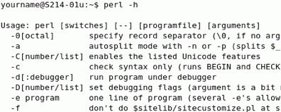 Understanding the Basics of Perl perl h command