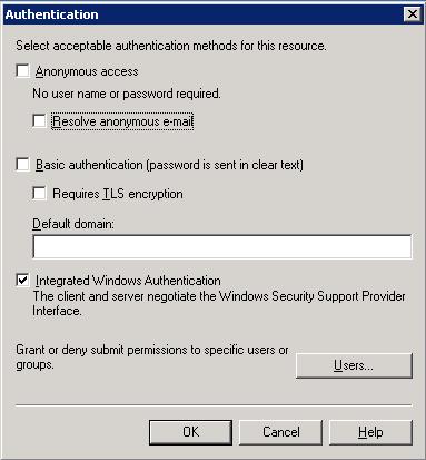 ADVANCED CONFIGURATION FOR WORKSHARE PROTECT SERVER EMAIL SECURITY Microsoft Exchange 2003 Configuration To configure the email server to provide authentication to the SMTP server make the following