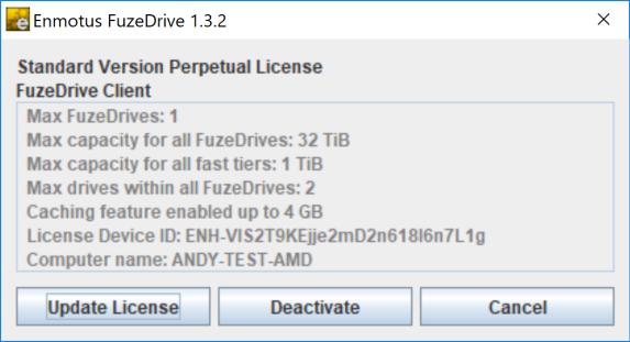 Uninstalling does not remove the FuzeDrive driver, so all data on the FuzeDrive remains accessible, but the driver will no longer