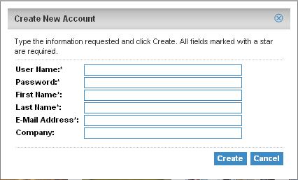 Creating a New Account HOW-TOS To create a new user account, click Create Account (in the Page Header).