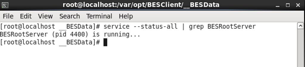 Relevance 3 (check service) not exists running service "BESRootServer" This condition checks if on the endpoint there is NO BESRootServer