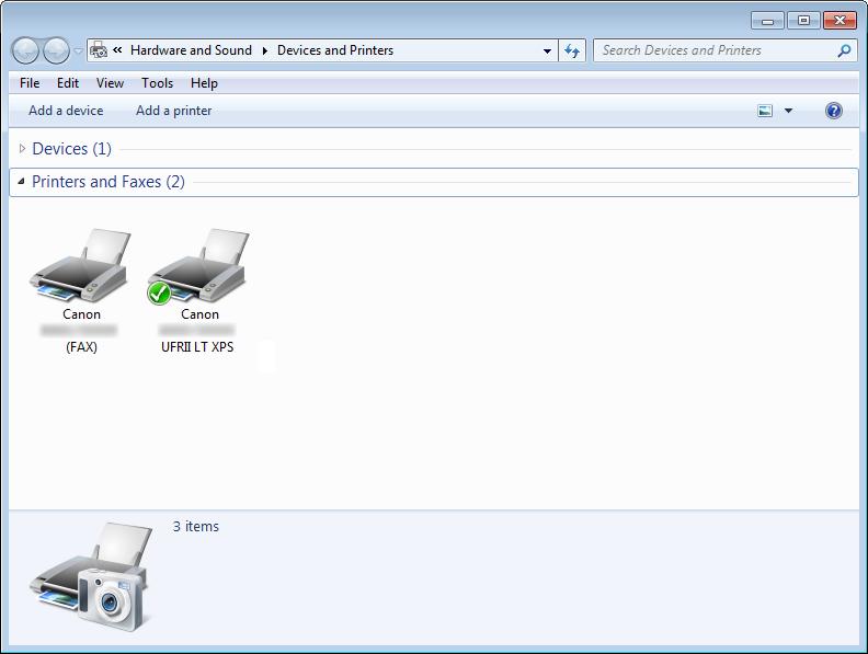 Installing the MF Drivers Via the WSD Network When using Windows Vista/7/Server 2008, you can print using the WSD (Web Services on Devices) protocol.
