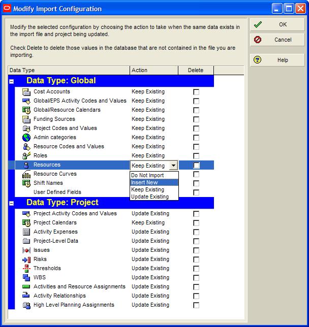 Recommended import configuration The above is the recommended