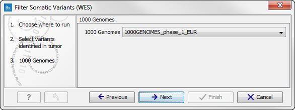 CHAPTER 6. WHOLE EXOME SEQUENCING (WES) 112 3. In the next step you will be asked to specify which of the 1000 Genomes populations that should be used for annotation (figure 6.16). Figure 6.