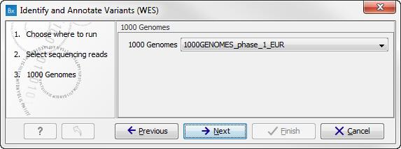 CHAPTER 6. WHOLE EXOME SEQUENCING (WES) 126 select the folder that holds the data you wish to analyse.