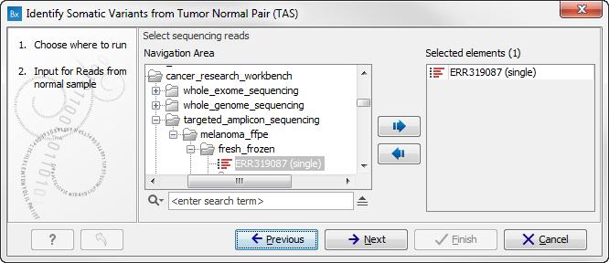 CHAPTER 7. TARGETED AMPLICON SEQUENCING (TAS) 173 Figure 7.22: Select the tumor sample reads. Figure 7.23: Select the normal sample reads. 3.