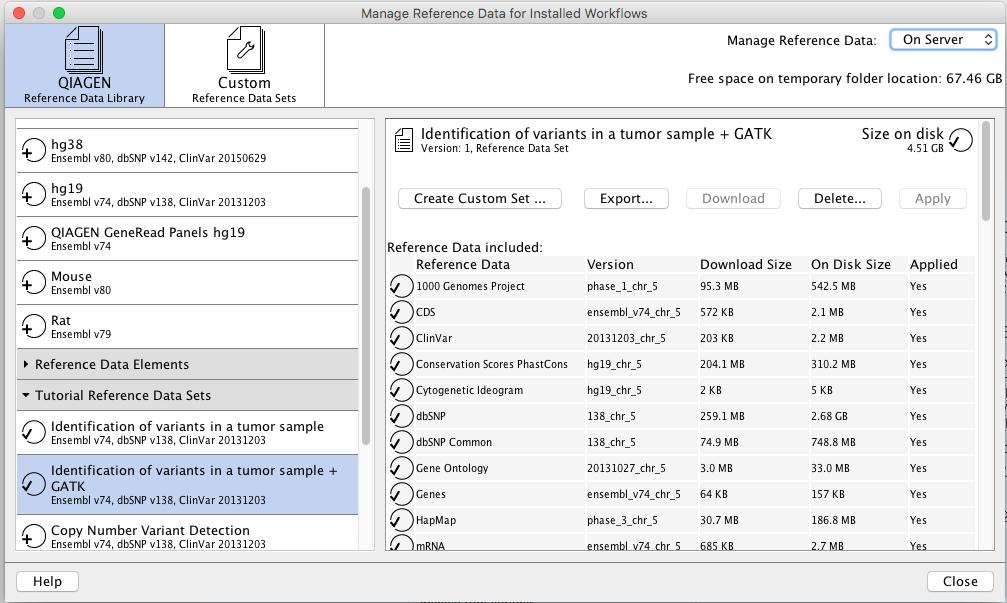 CHAPTER 4. GETTING STARTED 45 If those conditions are satisfied, there will be an enabled "Export..." button in the details pane for the reference data set (figure 4.12). Figure 4.12: The "Export.