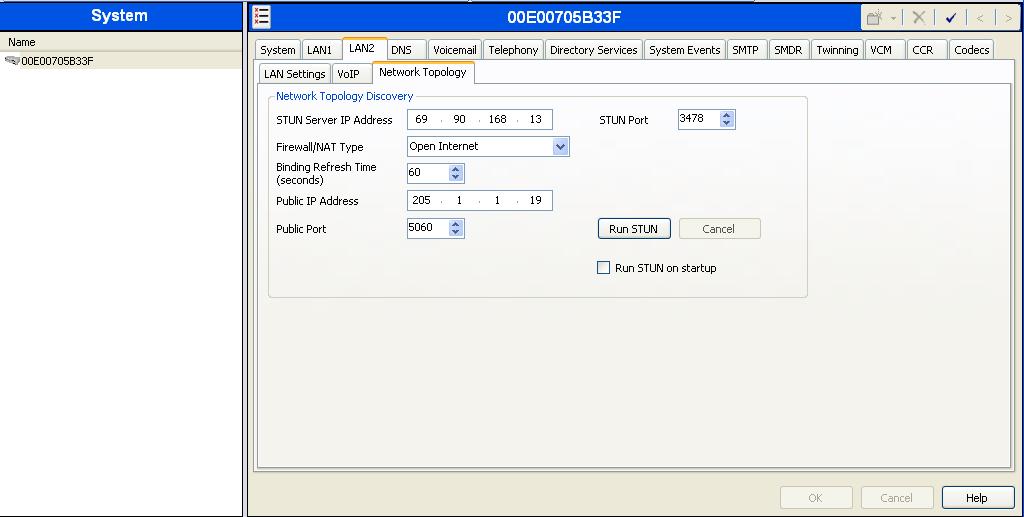 5.4. Configure SIP OPTIONS Timer for keep alive Function with CenturyLink Under the LAN2 tab, select the Network Topology sub-tab.