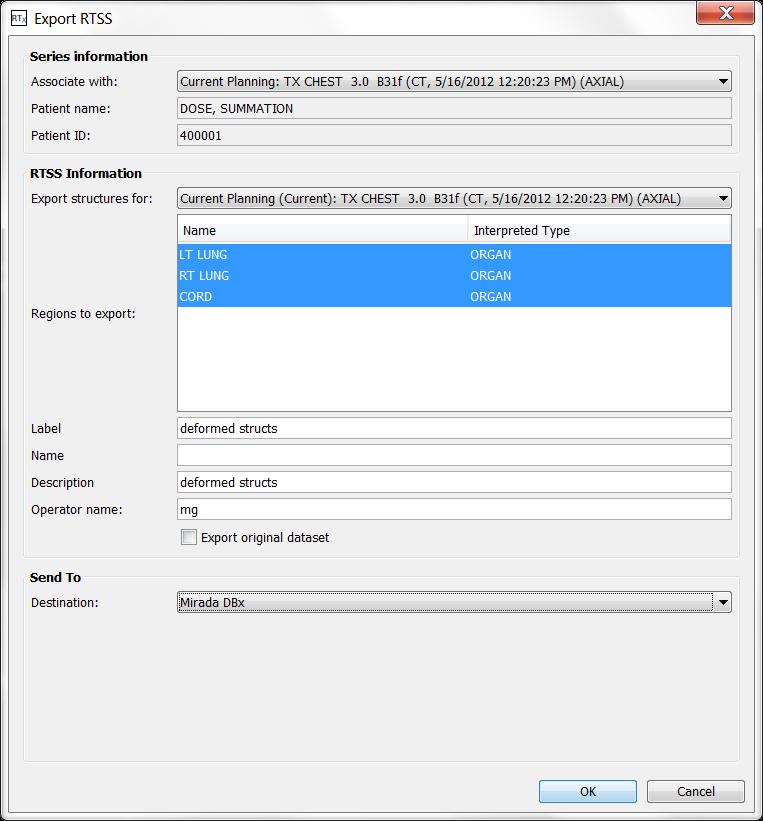Once you are satisfied with the region, after creating and editing it, select File -> Export from the menu. Select RTSS from the Export dialog box and click OK.